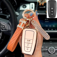 ฝาครอบกุญแจรถสำหรับ Toyota Toyota Yaris Vios Altis Camry Rav4 Chr พวงกุญแจ แหวน
