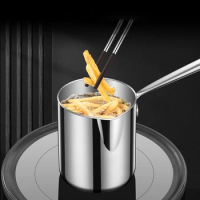Mini Fryer Household Complementary Food Milk Fryer 304 Stainless Steel Fryer Oil Saving Fryer Domestic Fryer With Filter Screen