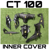 MODERNAS CT 100 CT100 CT 110 CT110 Cover Inner Set KAVER HITAM CAVER Coverset meter centre rear fend