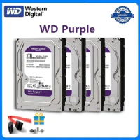 Western Digital WD Purple 1TB 2TB 3TB 4TB 6TB 8TB 10TB Hard Drive Disk SATA III 6.0Gb/s 64M 3.5" HD Harddisk Surveillance HDD