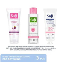 Paket Safi Bright Essential Skincare Komplit Untuk Perawatan Wajah Kulit Kering / Berminyak Dry Skin