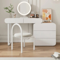Nordic Modern Vanity Tables Mirror Lights Luxury Vanity Tables Makeup Storage Cabinet Tavolo Trucco Bedrooms Furniture WZ50VT