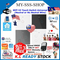 Tuya Smart Switch Wifi Switch RF433 Dimmer Light Led Ceiling Fan works with Smart Life Home Assistan