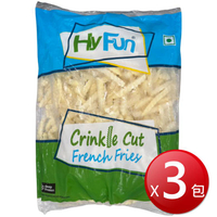 ★免運★冷凍 HF 3/8波浪薯條(2kg*3包) [大買家]
