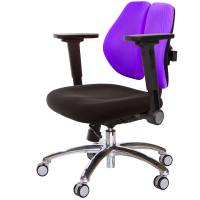 【GXG 吉加吉】低雙背 工學椅 鋁腳/4D平面摺疊扶手(TW-2605 LU1H)