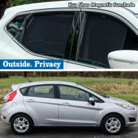 Magnetic Car Sunshade Shield Front Windshield Frame Curtain Sun Shade Accessories For Ford FIESTA Hatchback 2008-2017 Sedan MK7