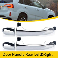 For Kia Sorento 2011 2012 2013 2014 2015 Car Parts Rear Left and Right Exterior Door Handle Car Replacement Accessories Silver