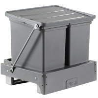 TD61廚房垃圾桶 家用嵌入式 水槽櫃底抽拉式垃圾桶 彈開式櫥櫃垃 全館免運