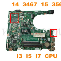 Original For dell Inspiron 14 3467 15 3567 Notebook Motherboard 15341-1 Mainboard w i3 i5 i7 7th Gen CPU tested good free shippi