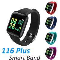 20pcs 116 PLUS Smart Watch Band Fitness Tracker for Kid Bluetooth Colorful Watch Sport IP67 Waterproof Heart Rate Pedometer
