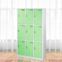 【Build dream 築夢家具】3.5尺 防水塑鋼 九人開門置物櫃 衣櫥 衣櫃 附門鎖