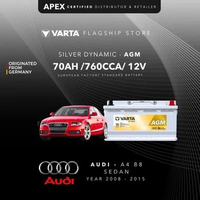 Aki VARTA SILVER DYNAMIC AGM AUDI A4 B8 SEDAN