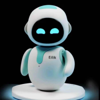 Cute Mini Desktop Toys AI Robot Eilik Intelligent Companion of Model Robot Intractive EMO Smart Robot Toy for Kids Adult Gift