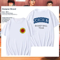 Japanese Anime The First Slam Dunk Shohoku Basket Ball Team T Shirt Unisex Y2K Streetwear Hip Hop Oversized T-shirt Graphic Tees