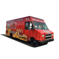 OEM 5 Meter Long Food Cart Mobile Kitchen Catering Van Ice Cream Kiosk Hot Dog Kiosk for Taco Oven Pizza Electric Food Truck