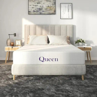 Queen 8 Inch Full Size Mattress, Bamboo Charcoal Memory Foam Mattress, Bed in a Box White