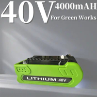 Rechargeable Battery for Greenworks 40v G-MAX 4.0Ah 29252,22262, 25312, 25322, 20642, 22272, 27062, 21242charger
