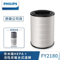 PHILIPS飛利浦 奈米級勁護HEPA&amp;活性碳複合式S3型濾網 -FY2180(適用型號: AC2936)