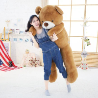 Big Human Size Filled Teddy Bear Giant Kids Doll Soft Pillow Plush Toy Stuffed Animal Cute Home Decoration Child Gift for Girls