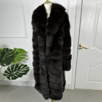 Real Fox Fur Coat Women Winter Jacket With Natural Fur Women's Long Coat For Women Best Selling Woman Jacket