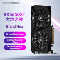 YESTON AMD видеокарты 8 гб RX 6650XT 8G D6 Radeon Gaming Graphics Card GDDR6 tarjeta grafica de pc RX 6650XT