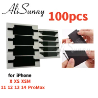 100pcs Battery insulation Adhesive for iphone 11 12 13 14 Pro Max X XR XS Heat Sink Sticker Bonding Protection Parts