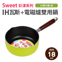 【Quasi】Sweet彩漾輕巧不沾雪平鍋18cm