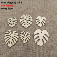 Unfinished Wood Monstera Leaf Shapes, Monstera Wooden Pin Blanks, DIY Jewelry, Earrings Paint