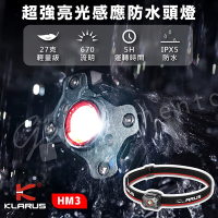 【KLARUS】凱瑞茲 HM3防水輕量級 超強亮光感應防水頭燈