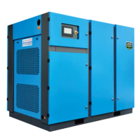 New 37 KW Screw Air Compressor 7.1m3/min 8bar Air-Cooled Two-Stage Compression Permanent Magnet Frequency Conversion Reliable
