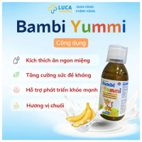 #thựcphẩmchức năngcho cơ thể Bambi Yummi Tăng Đề Kháng, Ăn Ngon Miệng Dung Tích 150ml