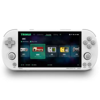 TRIMUI Smart Pro Open Source Handheld Game Console Retro Arcade HD 4.96 Inch IPS Screen Game Console Linux System(White)
