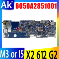 For HP ProBook X2 612 G2 Laptop Motherboard 6050A2851001 Mainboard M3-7Y30 I5-7Y54 918345-001 918347-001 Full Tested