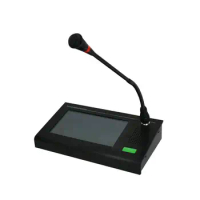 IPM-30 PA System wireless tcp/ip call station touch screen network Ethernet microphone supports zone paging and offline talkback