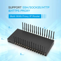Lte 16 Sim Proxy Router 4g Multi IP Proxy Gateway Sock5 Http Proxy Server Gateway Proxy Device SMS Modem