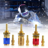 Water Cooled Gas Adapter Quick Connector Fitting For TIG Welding Torch or MIG Plug M6/M8