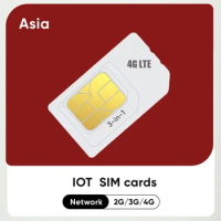 Asia Universal 4G LTE Data SIM Card 2Gb Cellular IoT Device M2M For Smart Watch Collar GPS Router Use