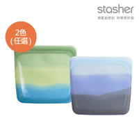 【美國 Stasher】矽膠密封袋海洋系列(2色任選)