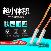 PT100 2MM Ultra Small / Ultra Short Size Small PT1000 Platinum Resistor Three Wire Two-wire System Fast Response