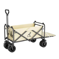 Folding Cart Portable Foldable Picnic Wheel Cart Picnic Pull Cart Trolley with Wheels Shopping Storage and Transportation Tools