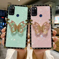 Shell Pattern 3D Butterfly Square Case For OPPO Realme 5 6 7 9Pro C17 C3 V15 C20 X K3 C35 C12 C15 C21Y R9 R9S R17 R11