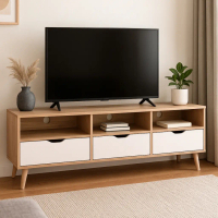 Furniture Direct ORICIA 6 feet TV cabinet in 3 drawers coffee table side table/ rak tv/ rak tv kayu