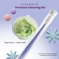 CLEANOVA Premium Cleaning Set | Brush + Fiber Cloth | Pembersih Perhiasan Natural | Emas Berlian Per
