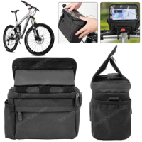 Bike Handlebar Bag 3L Shoulder Bag Quick Release Electric Scooter Storage Bag with Foldable TPU Phone Holder Cycling Accessories