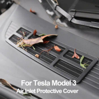 Air Inlet Protective Cover for Tesla Model 3 Y Intake Vent Net Grill Insect-proof Filter Front Face Car Interior Accessories