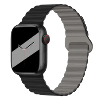 38mm 40mm 41mm Original Fashion Watch Band Ultra 2 Series 9 SE NEW Liquid Silicone Magnetic Bands for Apple Watch 42mm 44mm