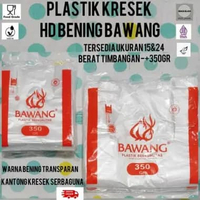 HD bening plastik kantong kresek bawang murni 15 dan 24 bening transparant / kantong kresek bening b