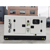 OEM Custom silent portable electric start Dies el generator 16kw 20kva cheap with 4 wheels move use home or mall