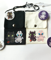 Tas HP Couple Night Fury & Light Fury,  , Tas Pasangan Light dan Night Fury, Tas HP Couple
