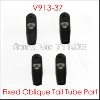 Free Shipping V913-37 Fixed Oblique Tail Tube Holder Set Spare Parts For WLTOYS V913 2.4G 4CH Remote Control RC Helicopter Model